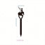 1-Piece Enchanted Garden Ornaments - Whimsical fairy inserts in the shape of a naughty elf holding a spade, perfect for outdoor wall decorations and garden party embellishments. Made with a century-old paint process
