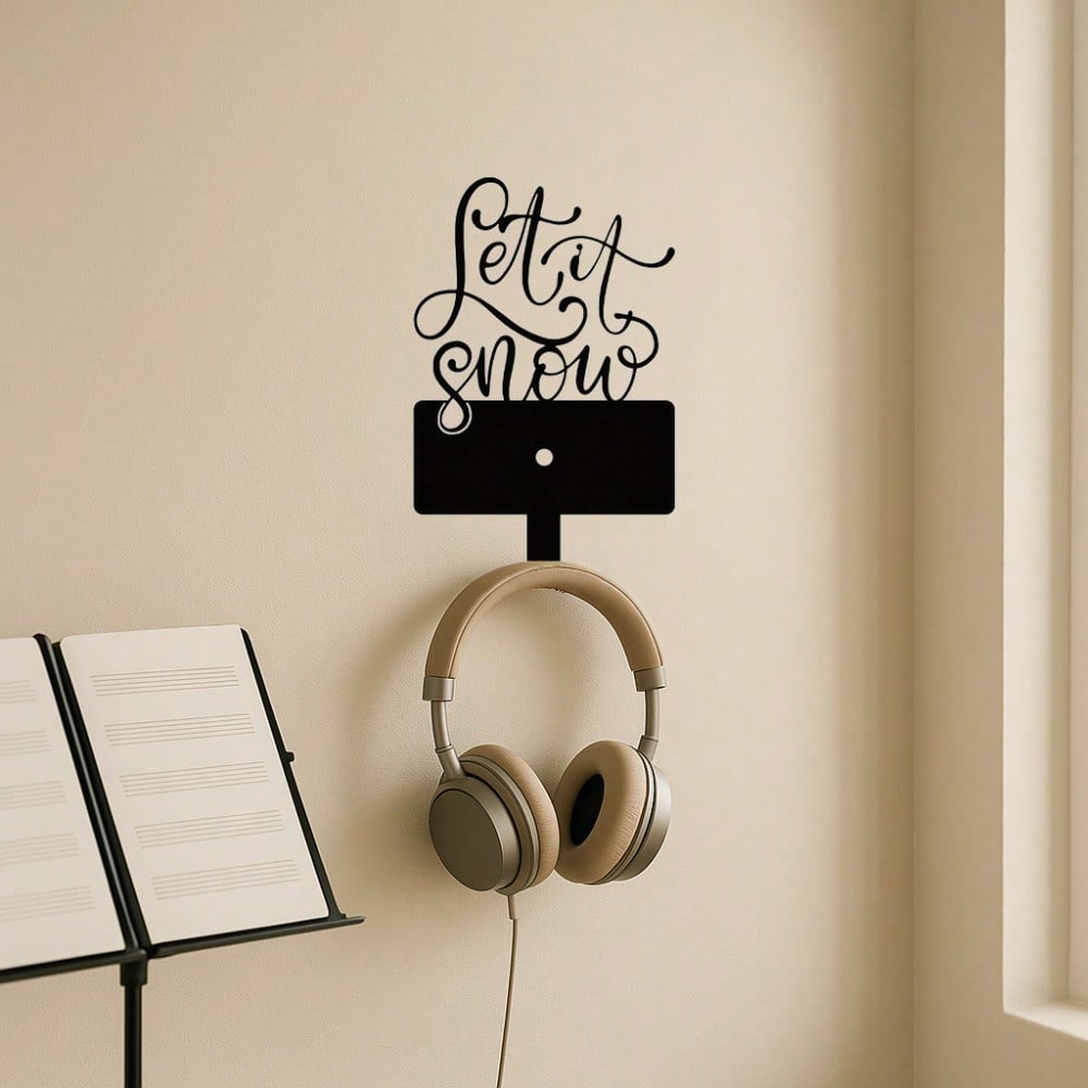 1 "snow" pattern multi-functional metal hook, wall-mounted multi-functional storage hook, suitable for kitchens, bedrooms, porches and other places. Multi-purpose storage hook, can hang clothes, bags and keys.