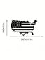 1 PC America Flag Metal Wall Art, United States Map Metal Wall Decor, Patriotic Wall Art America Map, American Flag, Us Map. Suitable For Modern Home Decor, Home Decoration