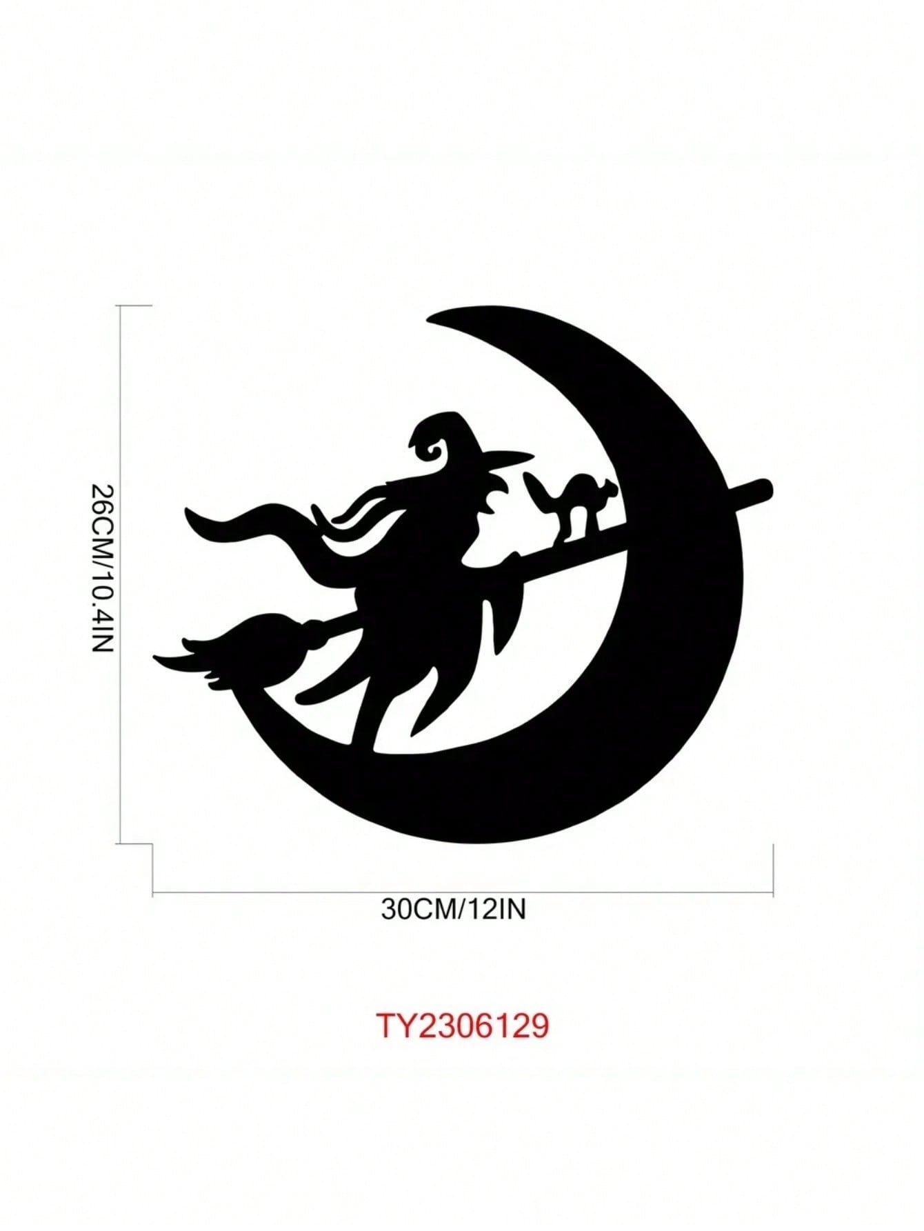 Enchant Your Space With This Exquisite Witch And Moon Metal Wall Art! Crafted With Intricate Details, This Stunning Decor Piece Adds Mystical Charm To Bedrooms, Studies, Or Any Living Area.