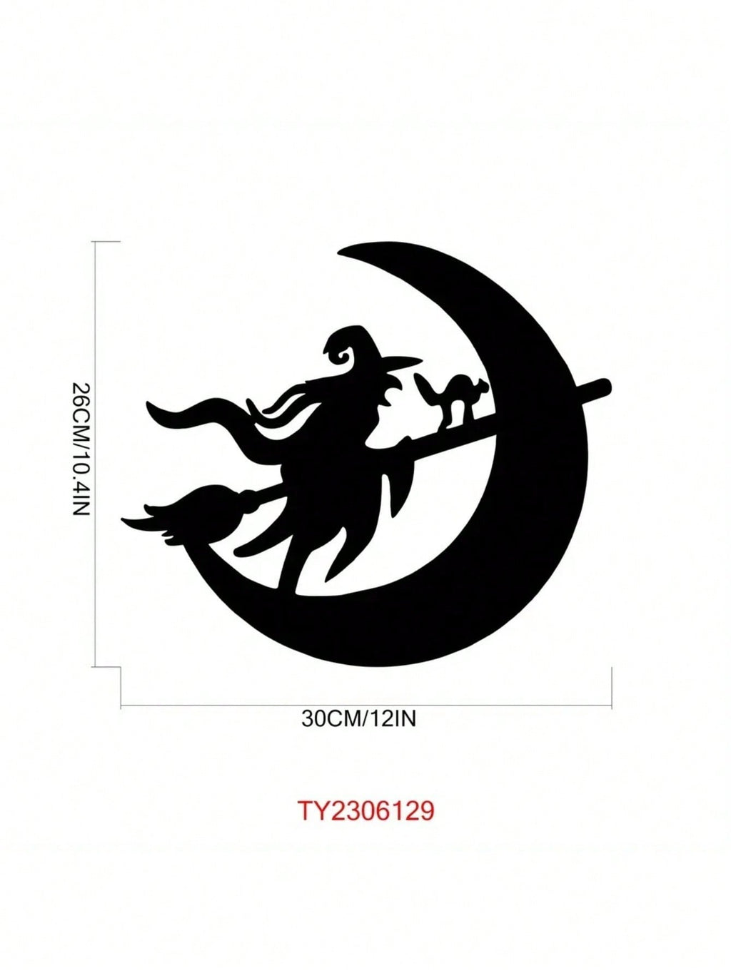 Enchant Your Space With This Exquisite Witch And Moon Metal Wall Art! Crafted With Intricate Details, This Stunning Decor Piece Adds Mystical Charm To Bedrooms, Studies, Or Any Living Area.