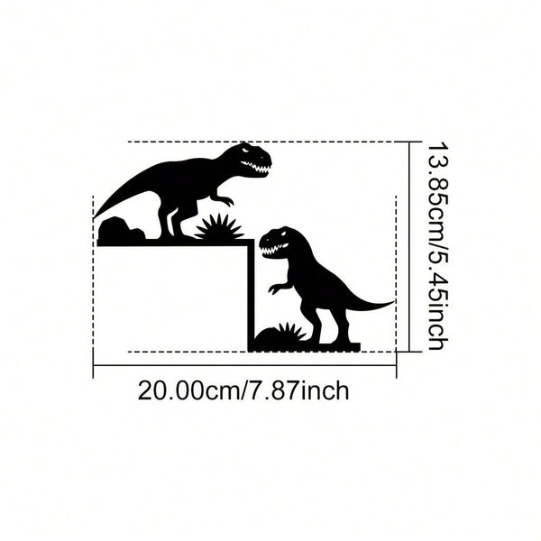 1 piece of metal dinosaur wild boar decorative wall sticker door corner decorative door frame corner art decorative metal wall hanging, female artwork, suitable for home, living room, yard or garden decoration, balcony, decorative sculpture