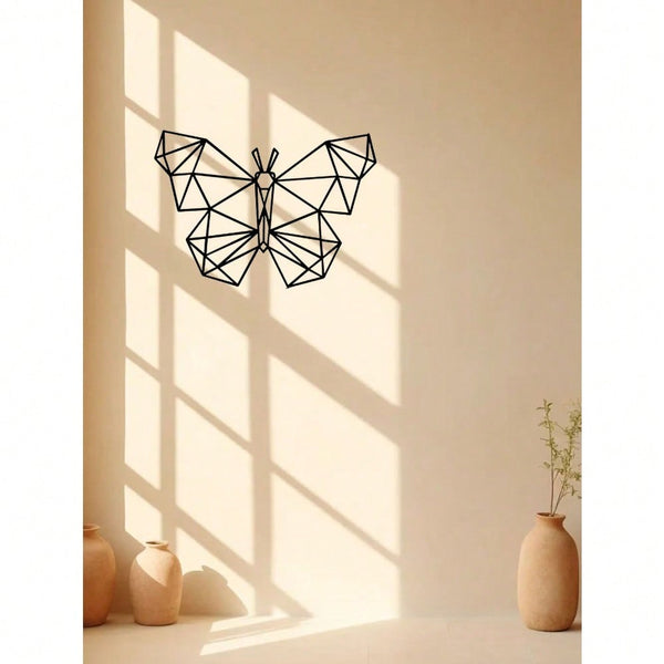 1 exquisite craft: Butterfly heart-shaped rose metal sign, Halloween abstract art Christmas elegant design, wall artwork, craft sign wall decoration, suitable for offices and home living rooms
