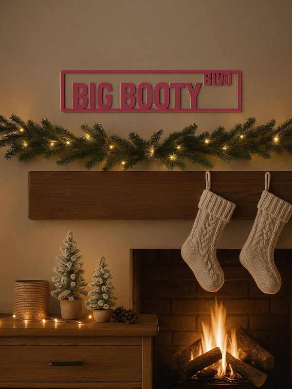 1 piece of "big butt" custom pink street sign - personalized fun name sign, durable, suitable for indoor/outdoor - custom home decoration, can be hung on the door