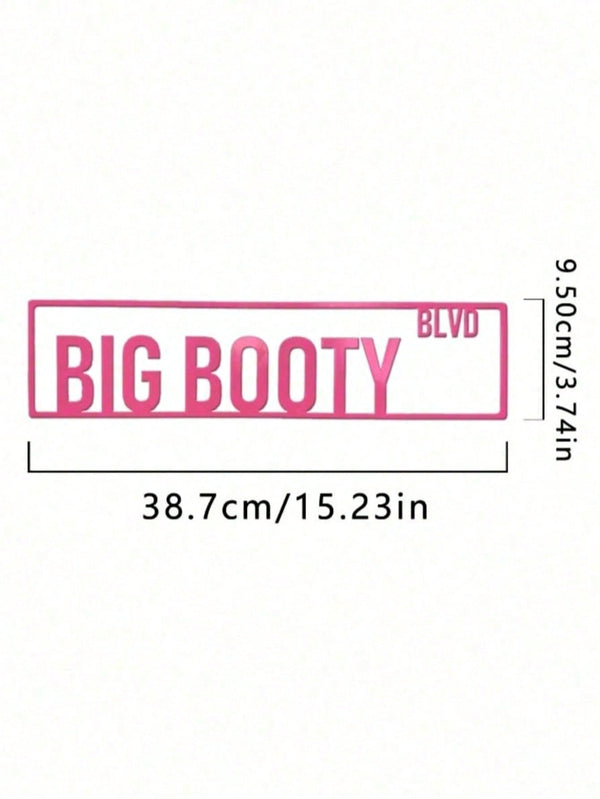 1 piece of "big butt" custom pink street sign - personalized fun name sign, durable, suitable for indoor/outdoor - custom home decoration, can be hung on the door