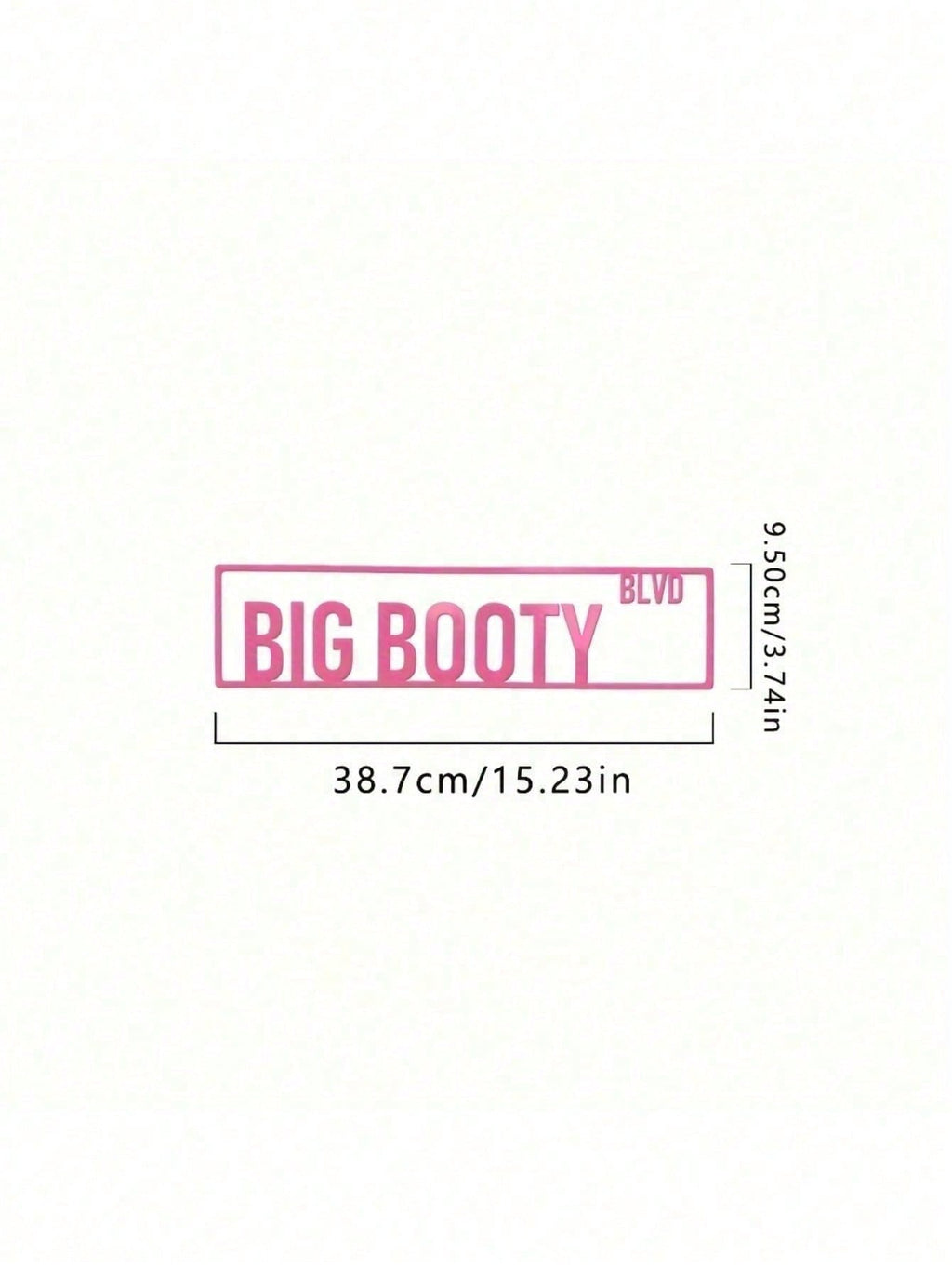 1pc Personalized Pink Aluminum Street Sign, "Big Booty" - Custom Home Decor For Door,Home Decor ,Room Decor,Wall Decor