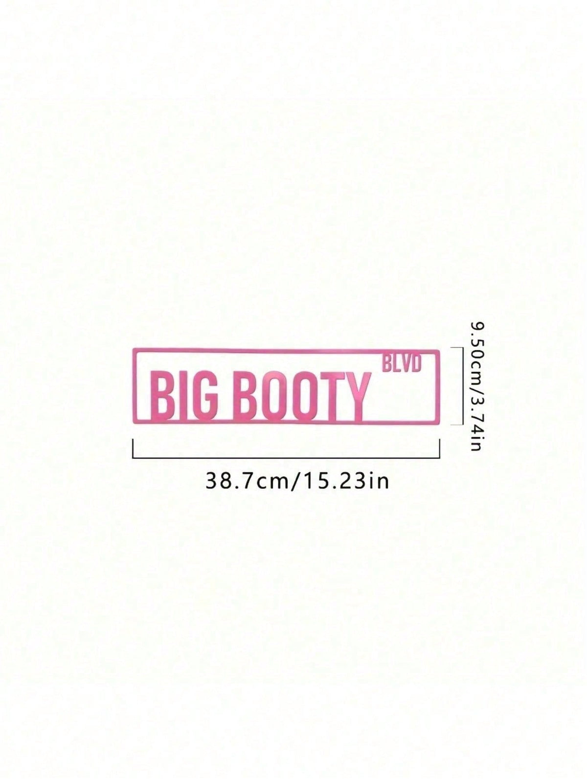 1pc Personalized Pink Aluminum Street Sign, "Big Booty" - Custom Home Decor For Door,Home Decor ,Room Decor,Wall Decor