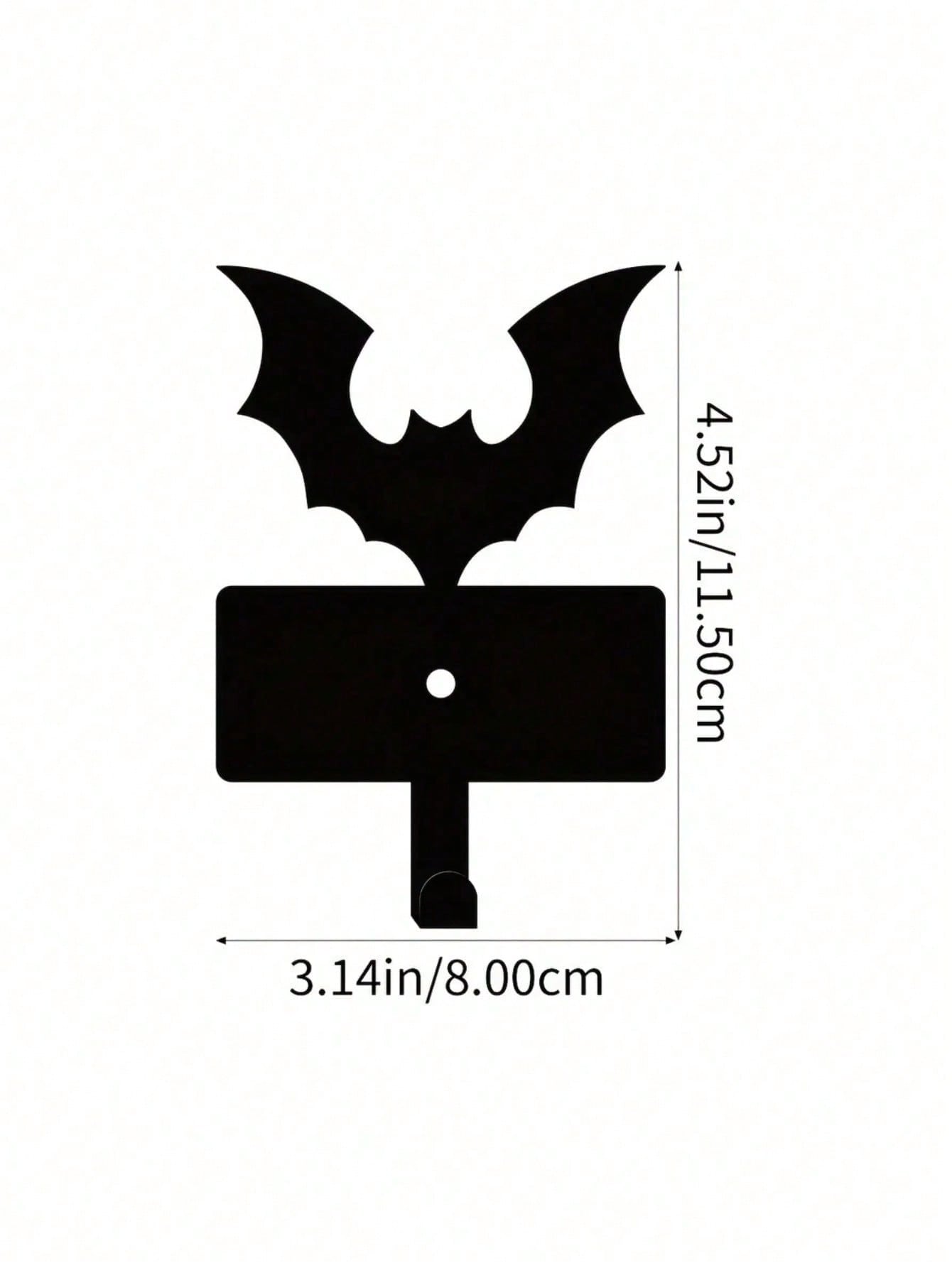 1 Scary Halloween Bat Keychain - Durable metal key holder with a cute vampire bat design. Perfect for organizing keys, belts, wallets, waistbands, umbrellas, and towels. Add a playful and practical Halloween decoration to your space. Suitable for modern h