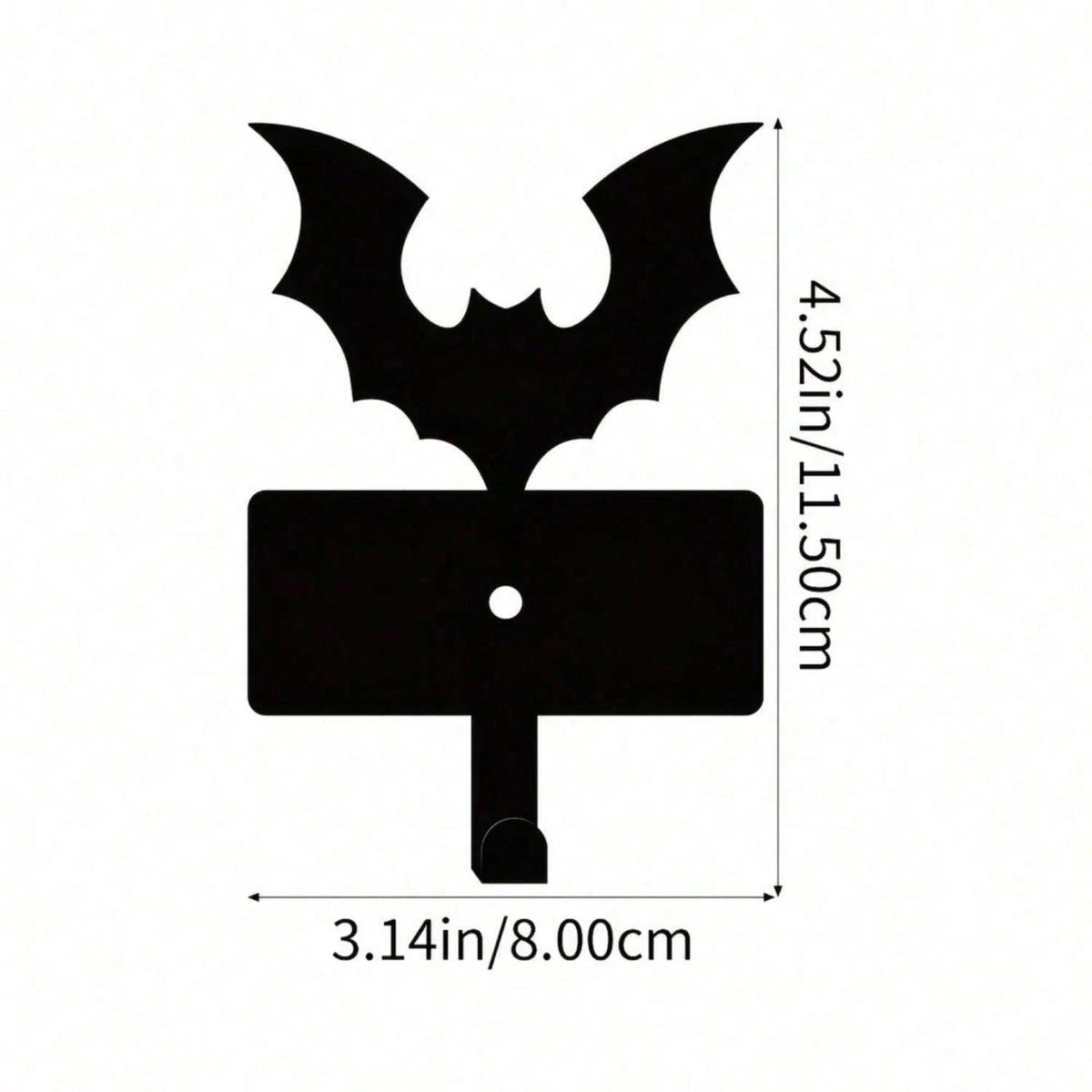 1 Scary Halloween Bat Keychain - Durable metal key holder with a cute vampire bat design. Perfect for organizing keys, belts, wallets, waistbands, umbrellas, and towels. Add a playful and practical Halloween decoration to your space. Suitable for modern h