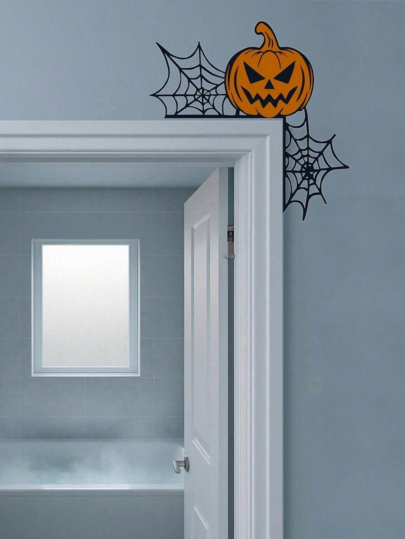 Elevate Your Halloween Ambiance With Our Exquisite Gothic-Style Metal Door Corner Accents! These Ornate Pediments Feature Intricate Sill And Lintel Trim, Blending Timeless Elegance With Spooky Charm. Perfect For Creating A Hauntingly Sophisticated Seasona