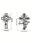1 piece of metal cross wall decoration - home decoration, love theme, suitable for home, office, kitchen - Valentine's Day, New Year, Easter outdoor wall decoration, suitable for modern home decoration, home decoration, room decoration.