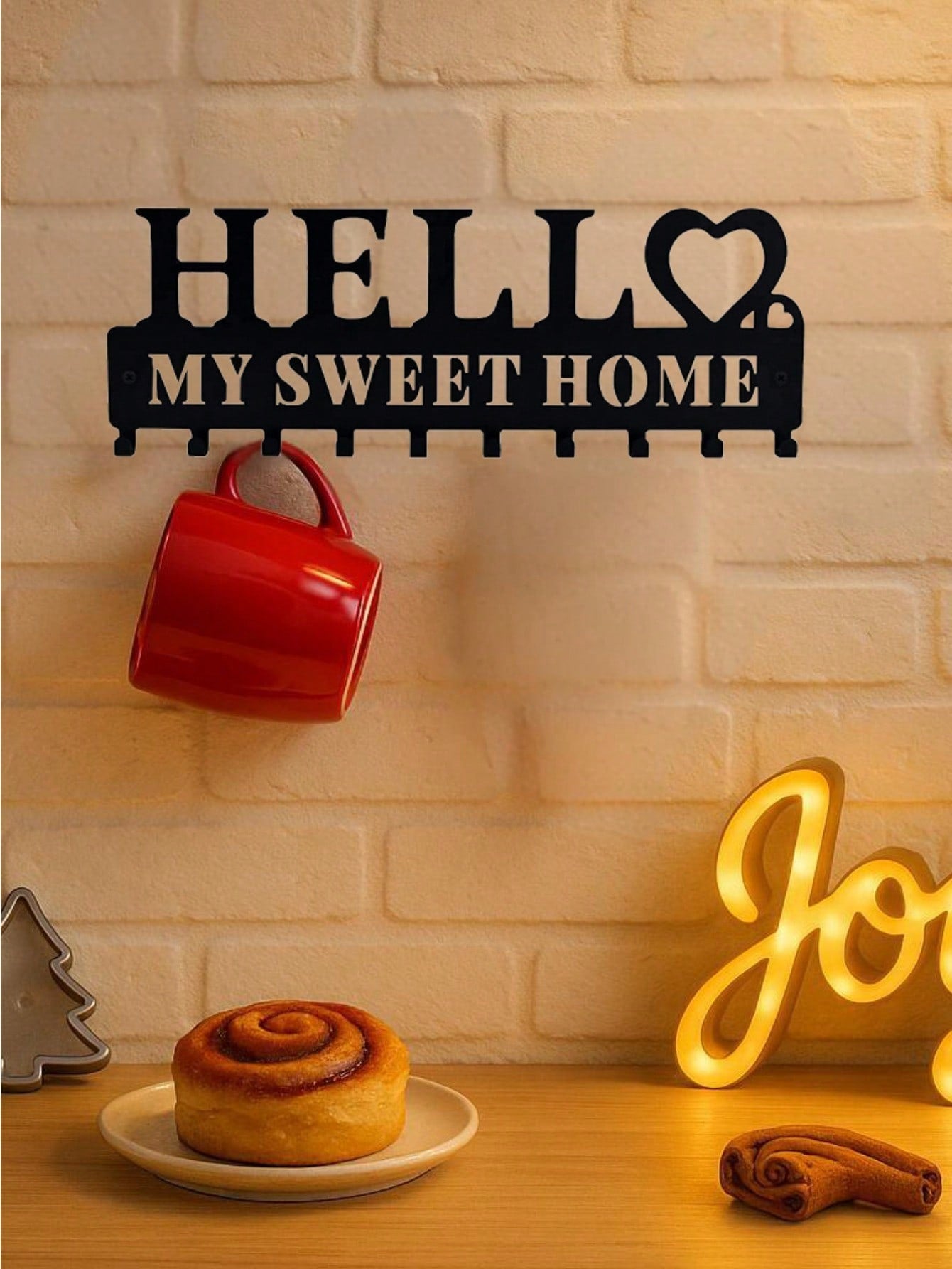 1pc Metal Welcome Keychain Holder - Wall-Mounted Key Hook Rack In Black. Features A Welcome Sign Design, Perfect For Organizing Entryways In Living Rooms, Bedrooms, Or Offices. Ideal For Key Storage And Hanging Keychains.