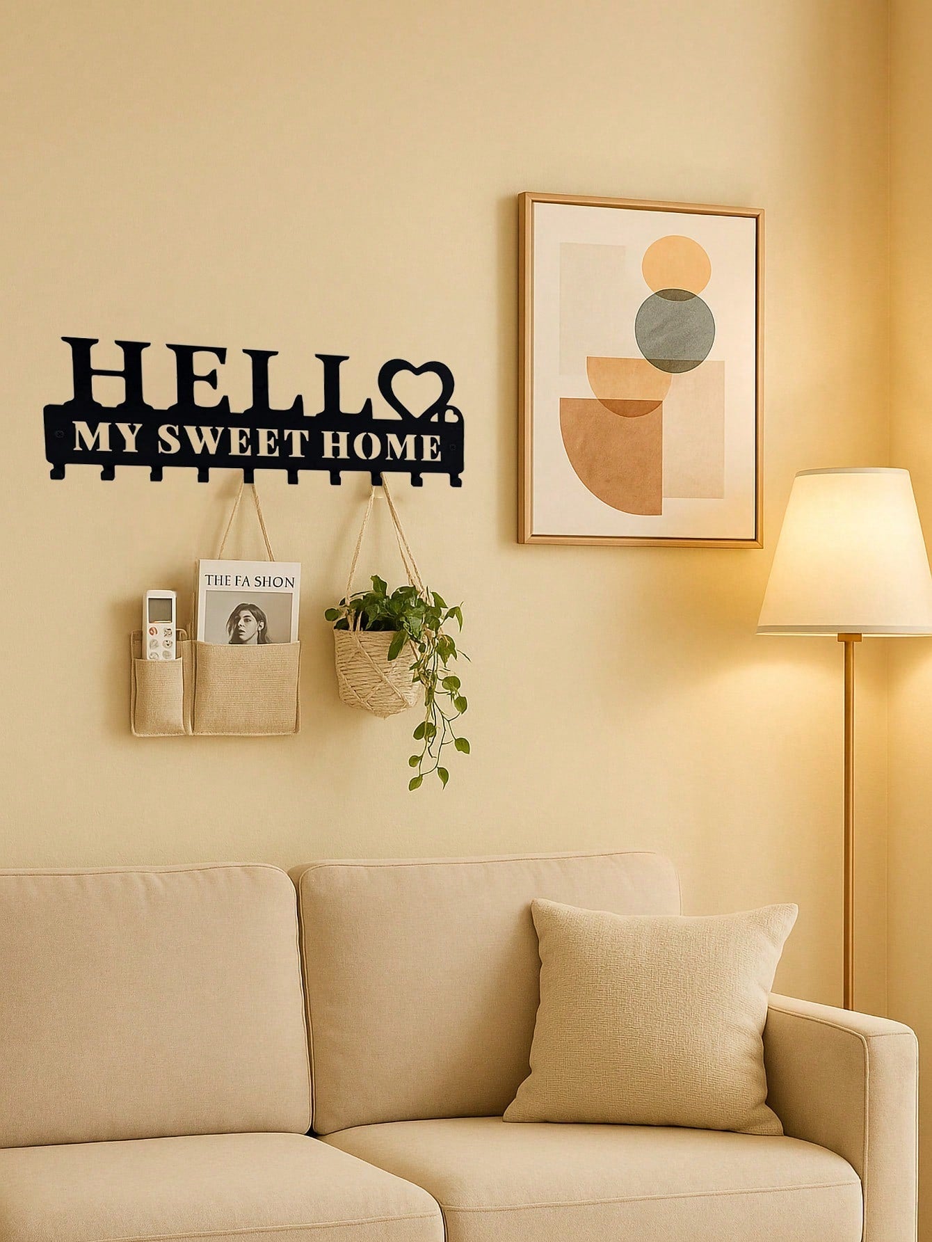 1pc Metal Welcome Keychain Holder - Wall-Mounted Key Hook Rack In Black. Features A Welcome Sign Design, Perfect For Organizing Entryways In Living Rooms, Bedrooms, Or Offices. Ideal For Key Storage And Hanging Keychains.