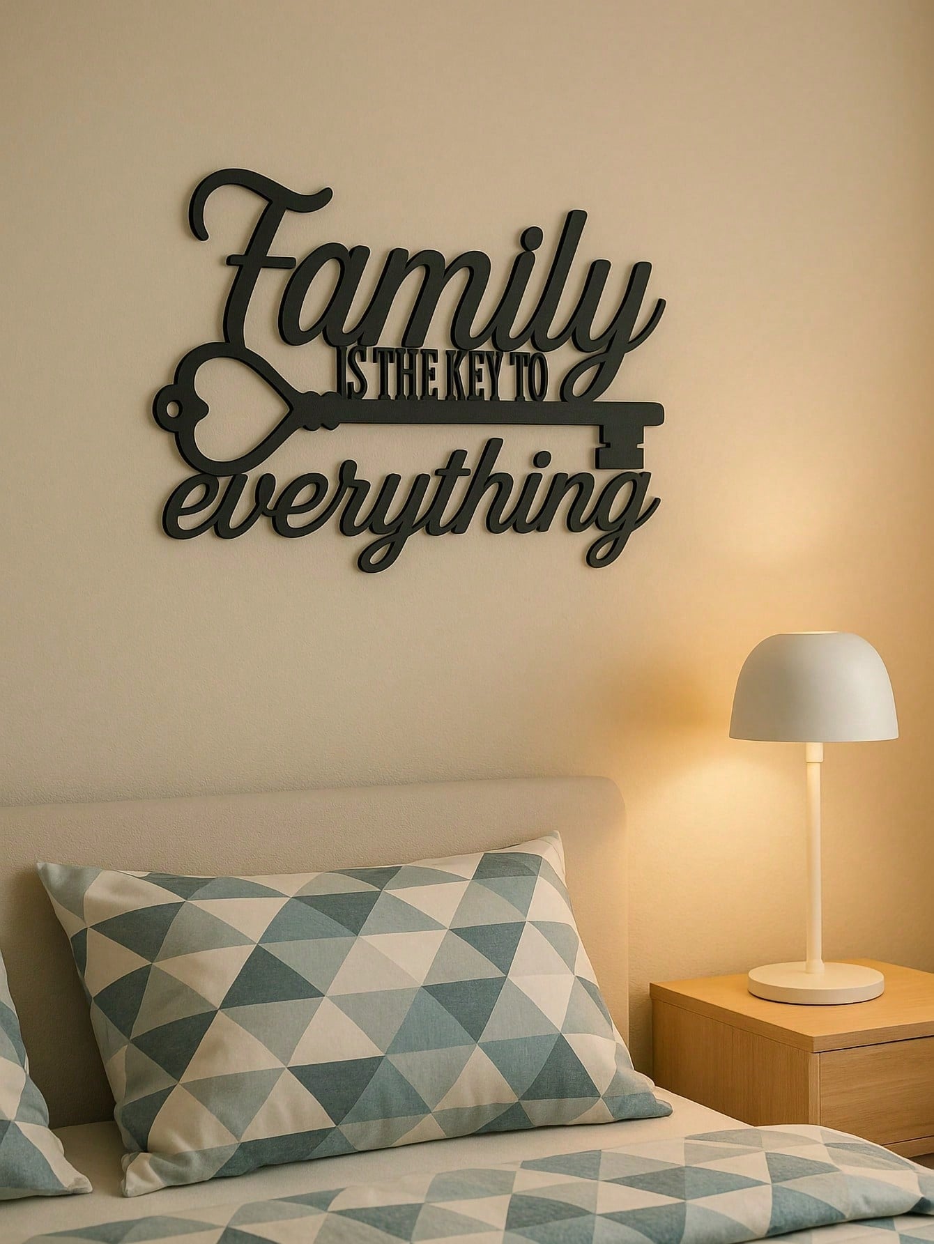 1 PC Metal Sign, Housewarming Gift, Metal Key Wall Decoration, Steel Wall Decoration and Home Decoration.Suitable for Christmas, Halloween, Thanksgiving, Valentine's Day Gifts, Suitable for Modern Home Decor, Home Decoration, Room Decor, Bedroom Decor, Ba Main image