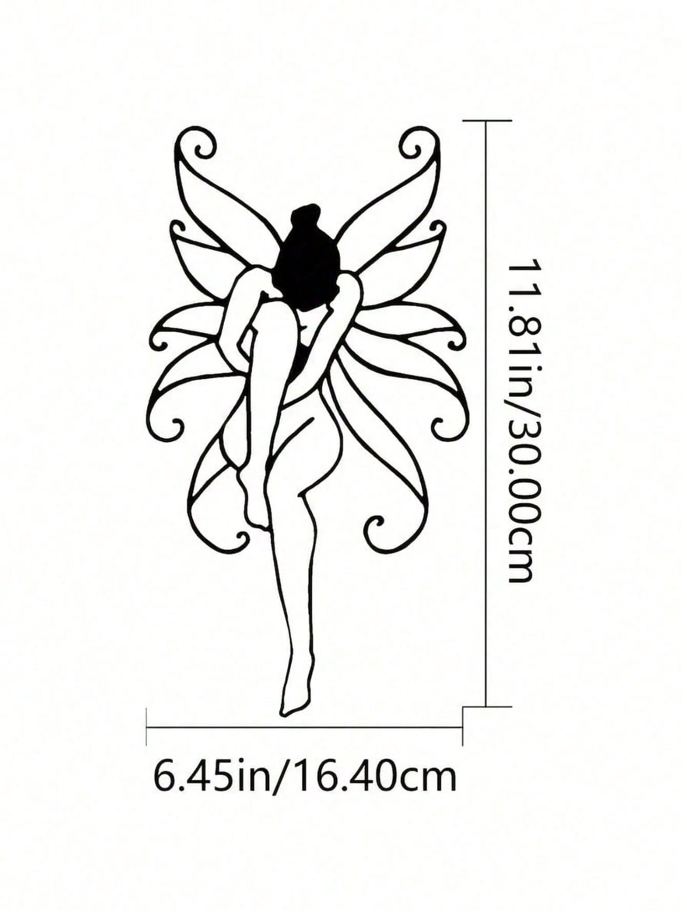 1 PC Plant Flower Yoga Wall Sculpture - Hand Forged Iron Art Floral Art, Geometric Petals. Suitable for Christmas, Halloween, Thanksgiving, Valentine's Day gifts, Suitable for modern home decor, home decoration, room decor, bedroom decor, bathroom decor, Secondary image