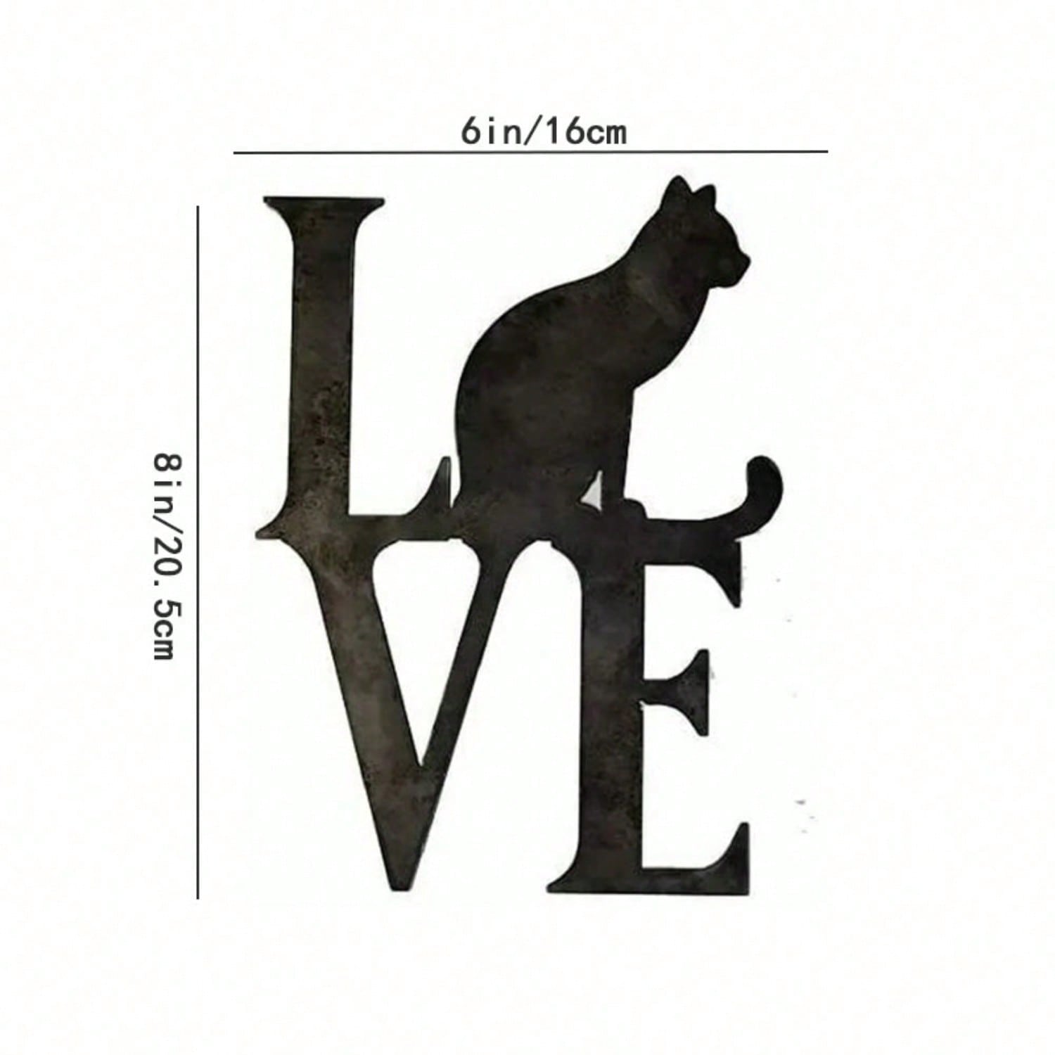 "1 Piece Love Wall Decor - Romantic metal art for bedroom or home. Perfect couple gift, adds a touch of love to any space. Easy to hang, ready to inspire romance,Suitable for modern home decor, home decoration, room decor, bedroom decor, bathroom decor, w Secondary image