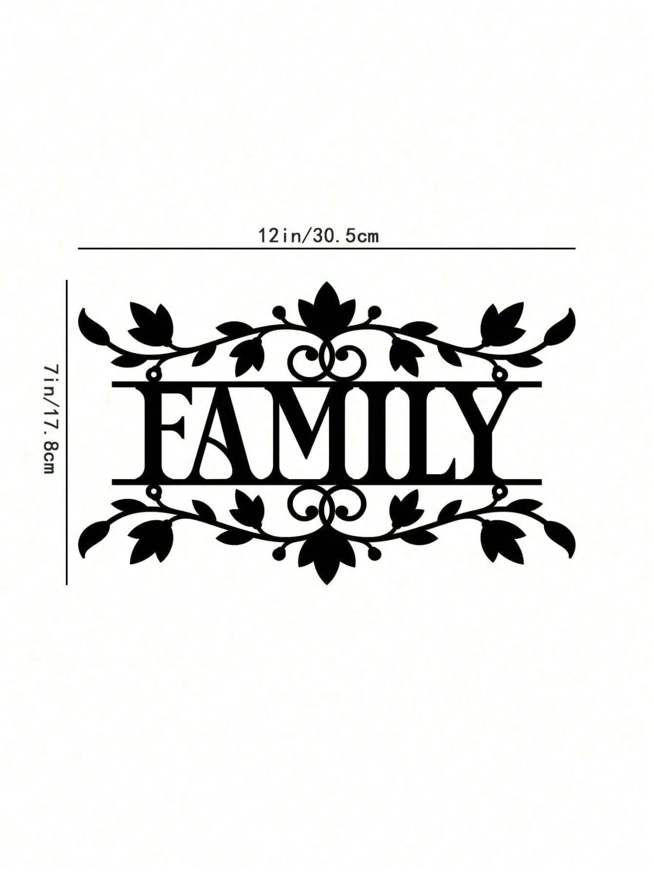 1pc "Family with Leaves" Wall Art Elevate your bedroom, living room, or bathroom with this modern home decor piece. Crafted from premium waterproof and rust-resistant materials, it combines stylish elegance with lasting durability for any space,Suitable f