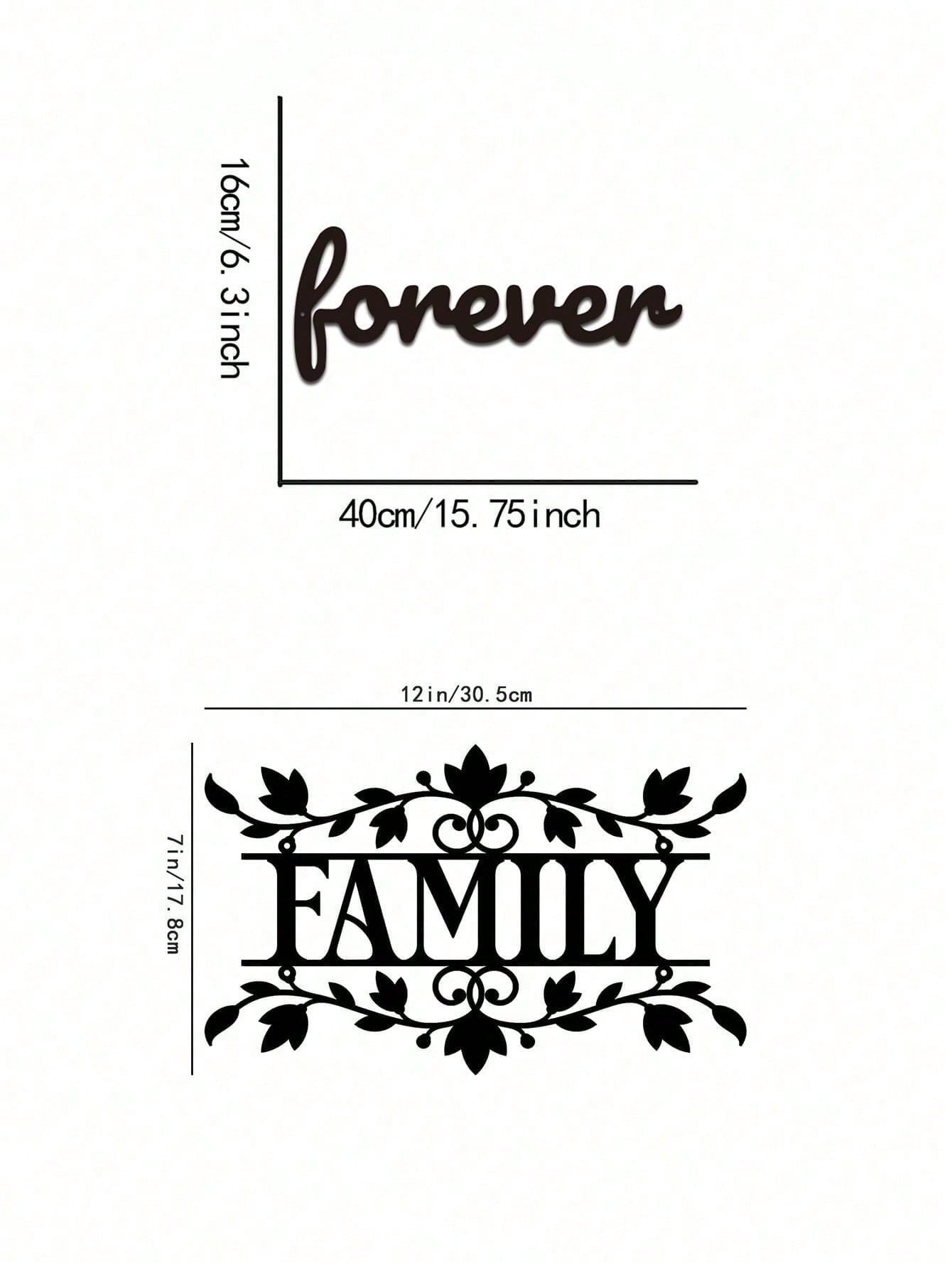 1pc "Family with Leaves" Wall Art Elevate your bedroom, living room, or bathroom with this modern home decor piece. Crafted from premium waterproof and rust-resistant materials, it combines stylish elegance with lasting durability for any space,Suitable f
