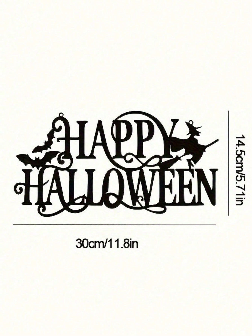 Elevate your space with this premium metal wall art featuring a "Happy Halloween" design. Crafted with durable iron and a century-old baked paint finish, it is waterproof, rust-resistant, and fade-resistant for long-lasting beauty. Easy to install and per