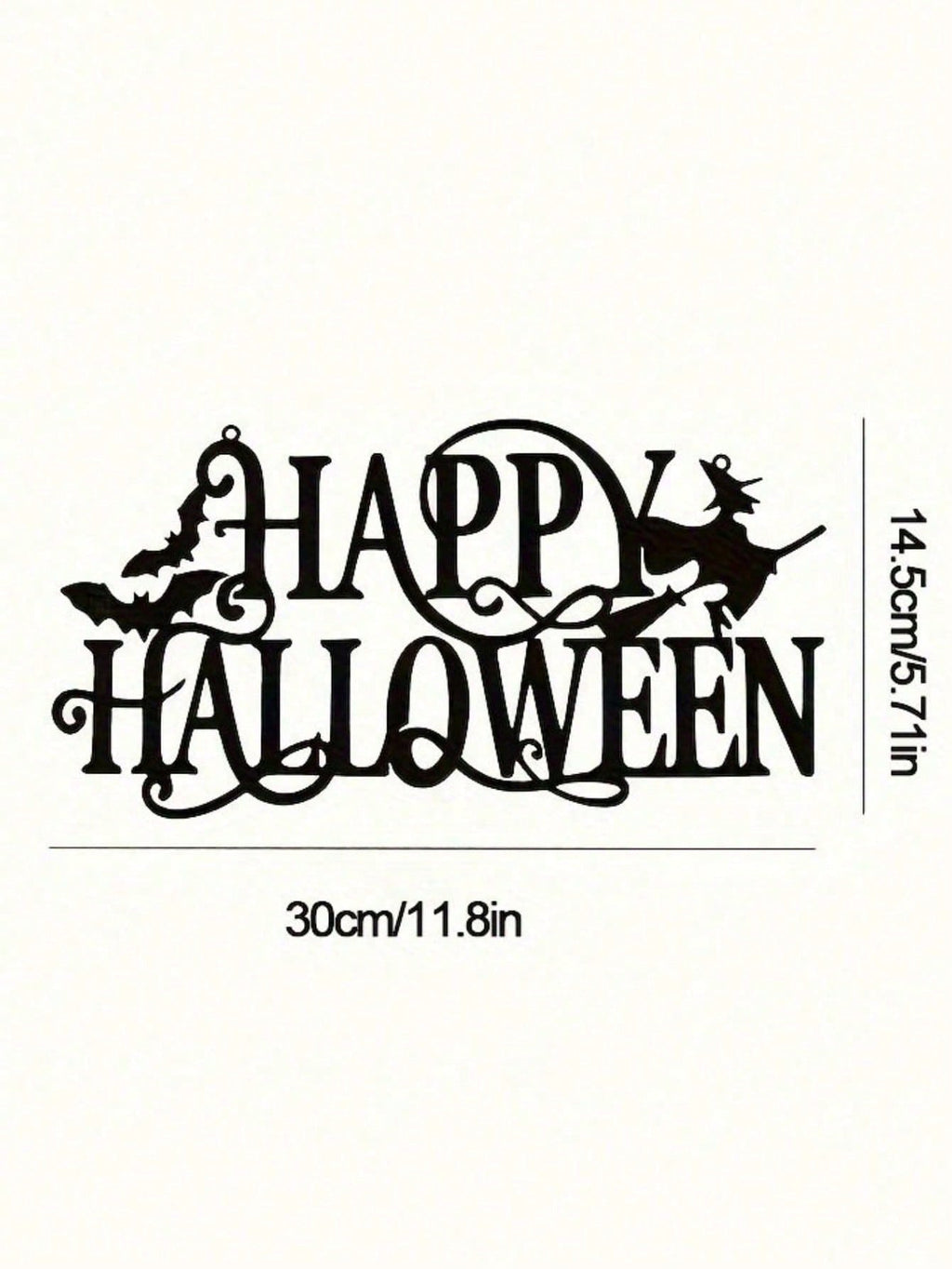 Elevate your space with this premium metal wall art featuring a "Happy Halloween" design. Crafted with durable iron and a century-old baked paint finish, it is waterproof, rust-resistant, and fade-resistant for long-lasting beauty. Easy to install and per