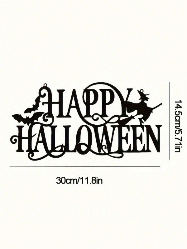 Elevate your space with this premium metal wall art featuring a "Happy Halloween" design. Crafted with durable iron and a century-old baked paint finish, it is waterproof, rust-resistant, and fade-resistant for long-lasting beauty. Easy to install and per