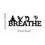 BREATHE metal wall decoration, single piece. Expertly crafted with premium texture, it adds artistic flair to gyms, dance studios, and beyond. Easy installation with exquisite metallic details for elevated aesthetics,Suitable for modern home decor, home d
