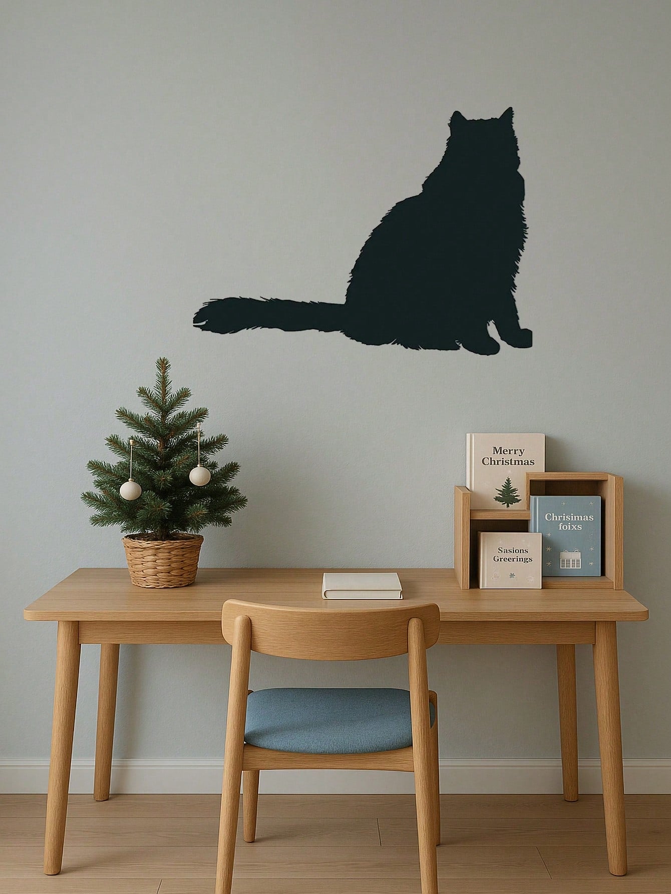 1 Pc Metal Wall Panel of Stretching Cat | Exquisite Cat Silhouette Wall Decoration Sticker. This graceful iron art silhouette showcases a fascinating hanging wall art. It adds a touch of charm and playfulness, creating a captivating atmosphere in your spa