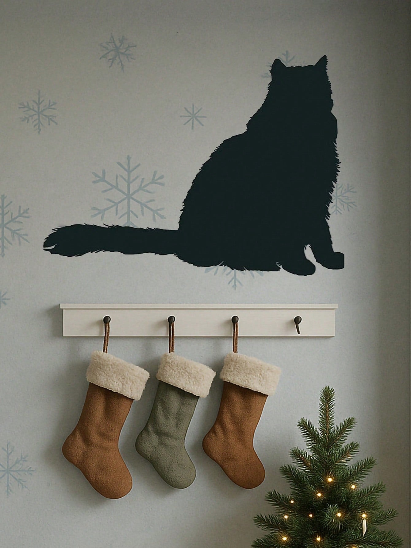 1 Pc Metal Wall Panel of Stretching Cat | Exquisite Cat Silhouette Wall Decoration Sticker. This graceful iron art silhouette showcases a fascinating hanging wall art. It adds a touch of charm and playfulness, creating a captivating atmosphere in your spa