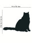 1 Pc Metal Wall Panel of Stretching Cat | Exquisite Cat Silhouette Wall Decoration Sticker. This graceful iron art silhouette showcases a fascinating hanging wall art. It adds a touch of charm and playfulness, creating a captivating atmosphere in your spa