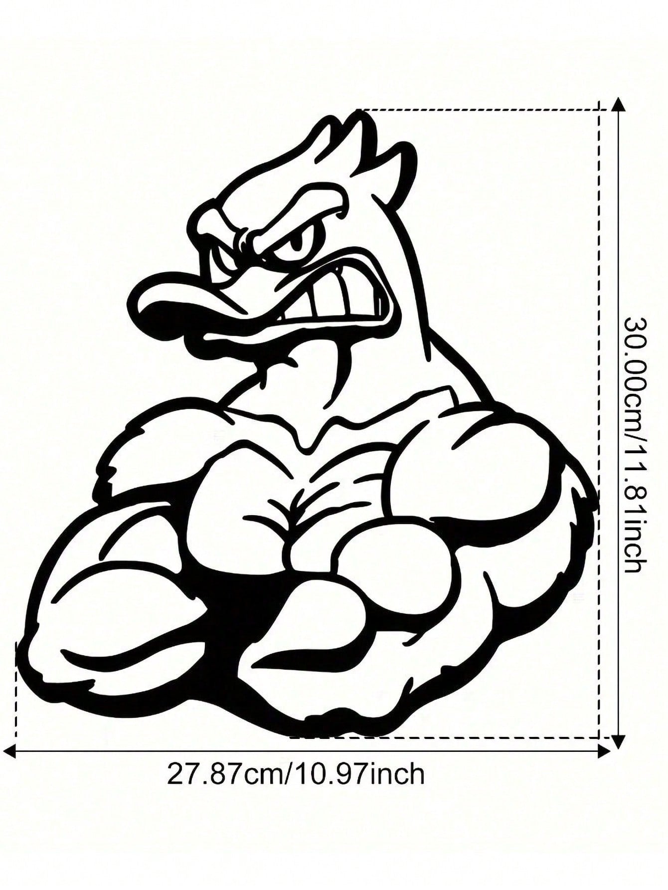 1PC Quirky Duck Bodybuilder Metal Art - Humorous Animal Fitness Sculpture with Ripped Physique Details, Man Cave Decor for Gym or Game Room, Conversation Starter Gift, Suitable for Christmas, Halloween, Thanksgiving, Valentine's Day Gifts, Suitable for Mo