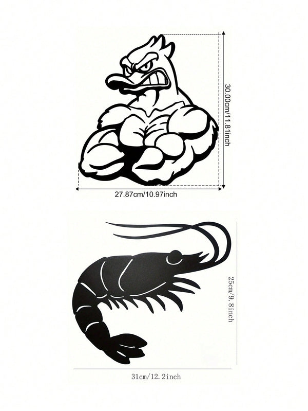 1PC Quirky Duck Bodybuilder Metal Art - Humorous Animal Fitness Sculpture with Ripped Physique Details, Man Cave Decor for Gym or Game Room, Conversation Starter Gift, Suitable for Christmas, Halloween, Thanksgiving, Valentine's Day Gifts, Suitable for Mo