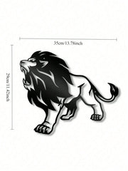 1 PC Lion King Metal Wall Art - Rustic Iron Cutout Plaque for Farmhouse, Office Living Room Bedroom, Jungle Theme Decor with Easy Hang Kit, Majestic Animal Sign Gift Ready, Suitable for Christmas, Halloween, Thanksgiving, Valentine's Day Gifts, Suitable f