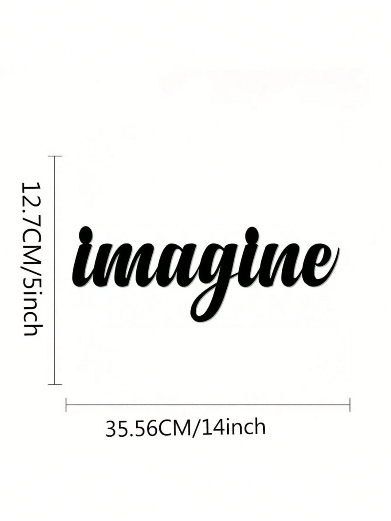 Metal Cursive Word Sign Wall Plaque - Everlasting And Inspiring Style, Appealing Wall Art, Exquisite Decorative Piece,Art For Women,Suitable For Room Decor,Wall Decor