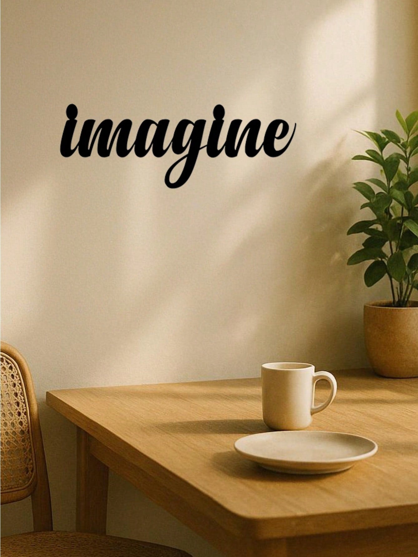 Metal Cursive Word Sign Wall Plaque - Everlasting And Inspiring Style, Appealing Wall Art, Exquisite Decorative Piece,Art For Women,Suitable For Room Decor,Wall Decor