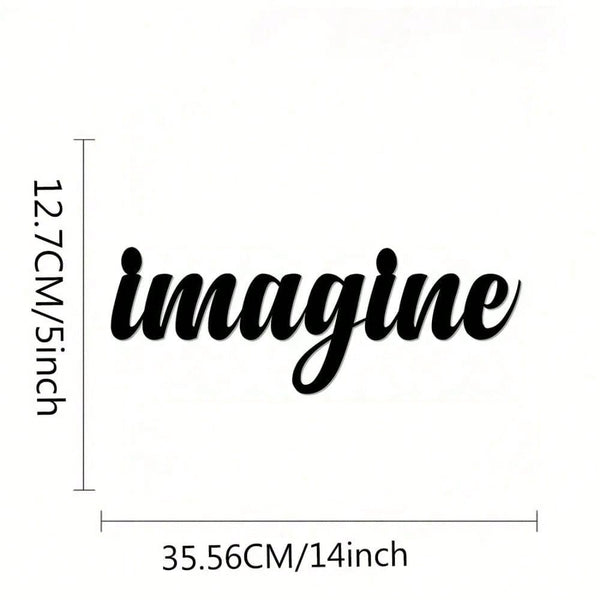 Metal Cursive Word Sign Wall Plaque - Everlasting And Inspiring Style, Appealing Wall Art, Exquisite Decorative Piece,Art For Women,Suitable For Room Decor,Wall Decor