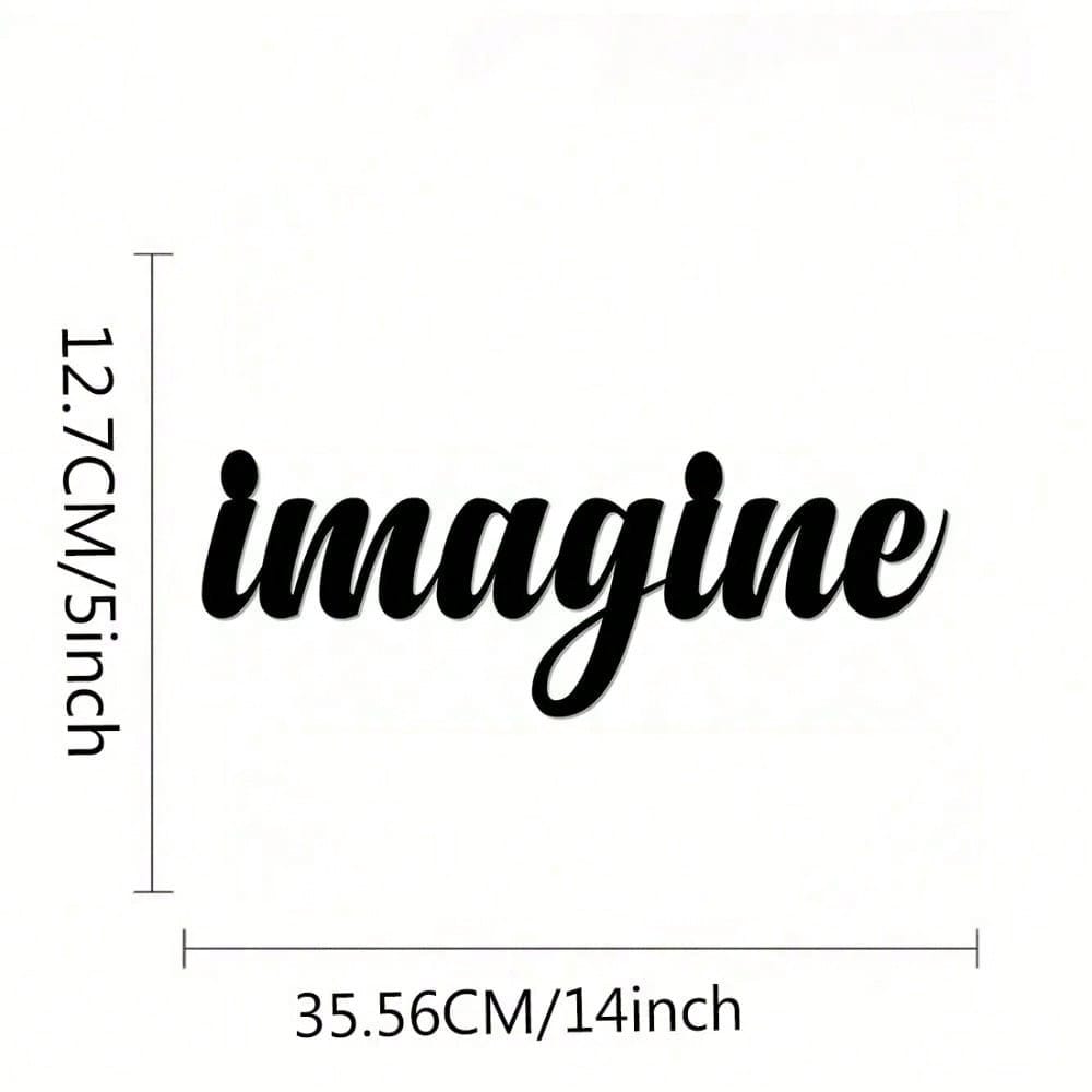 Metal Cursive Word Sign Wall Plaque - Everlasting And Inspiring Style, Appealing Wall Art, Exquisite Decorative Piece,Art For Women,Suitable For Room Decor,Wall Decor