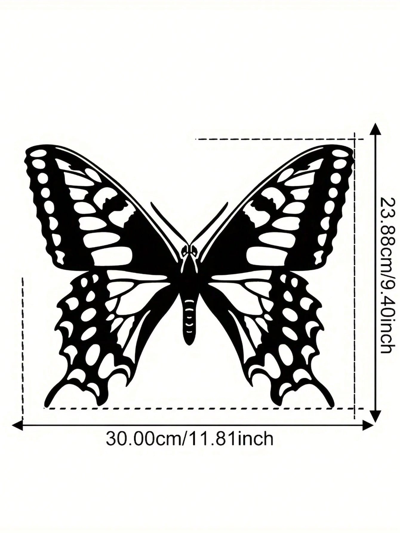 1pcs Creative Hollow Butterfly Iron Art, Lacewing Iron Art Wall Decoration- Laser Cut Butterfly Metal Decoration with Floral Pattern | Natural Style Room Decoration, Great Choice for Living Room, Bedroom, Corridor, Outdoor Wall Decoration.Suitable for Chr Secondary image