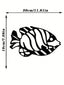1PC Whimsical Ugly Fish Metal Wall Art - Laser Cut Wrought Iron Sculpture with Unique Character, Playful Underwater Decor for Garden & Nursery, Conversation Starter Gift, Suitable for Christmas, Halloween, Thanksgiving, Valentine's Day Gifts, Suitable for