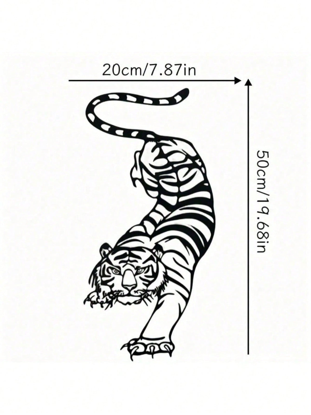 1PC Bohemian Tiger Metal Wall Art - Laser Cut Wild Cat with Filigree Detailing, Wrought Iron Jungle Decor for Living Room or Music Studio, Festival Gift, Suitable for Christmas, Halloween, Thanksgiving, Valentine's Day Gifts, Suitable for Modern Home Deco
