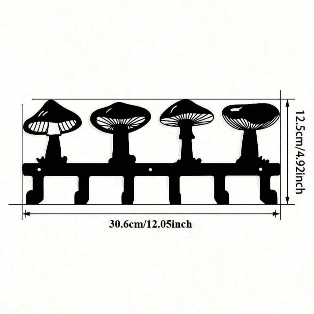 1 piece metal wall-mounted hook, black vase-shaped hook key hook, black simple line design home decoration, female artwork, suitable for hanging keys, trinkets, wall-mounted storage racks, wall decoration