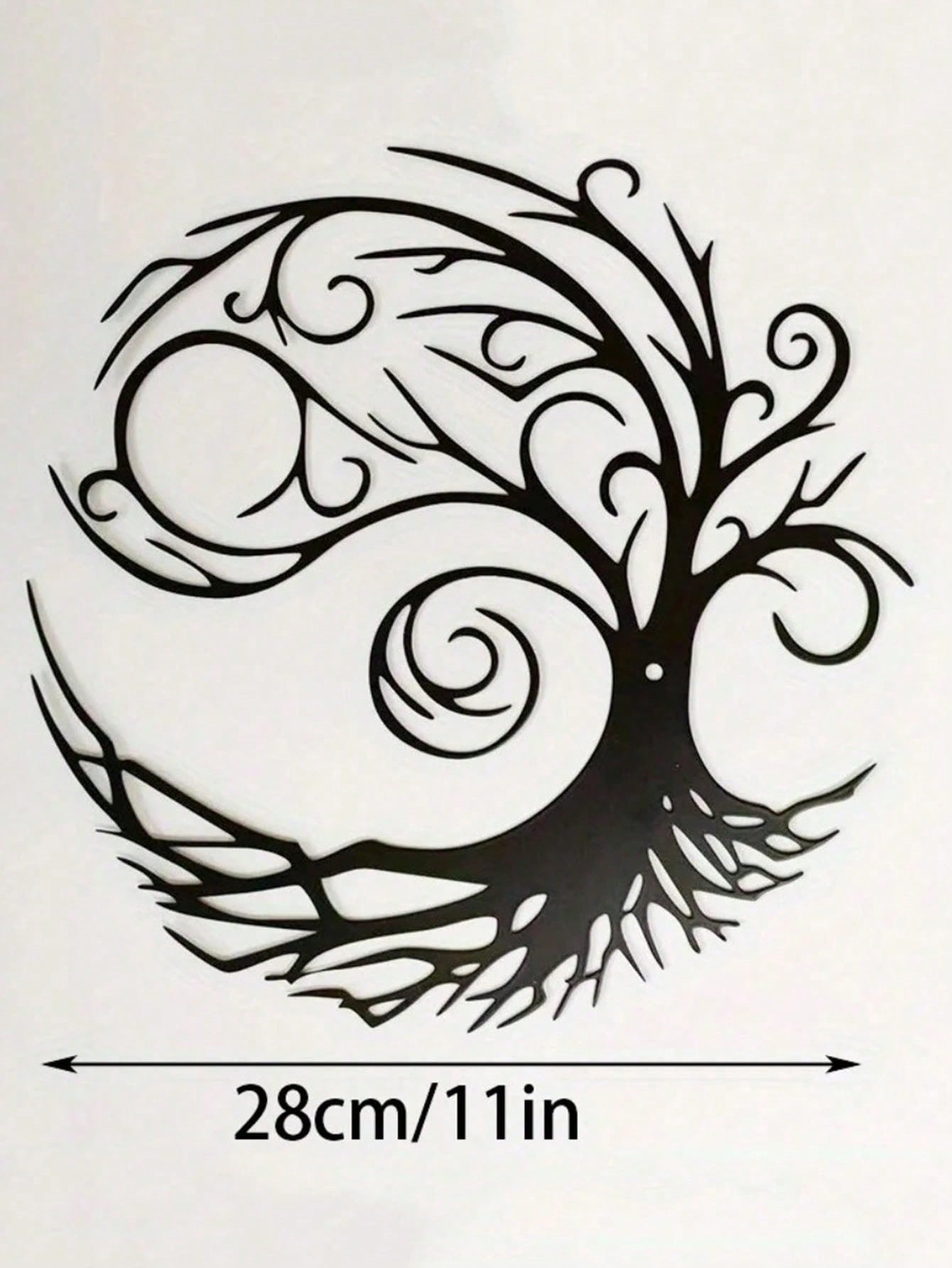 A stunning Tree of Life metal wall art piece, designed for modern home decor. It adds an artistic touch and natural elegance to any room, enhancing your space with timeless beauty,Suitable for modern home decor, home decoration, room decor, bedroom decor, Secondary image