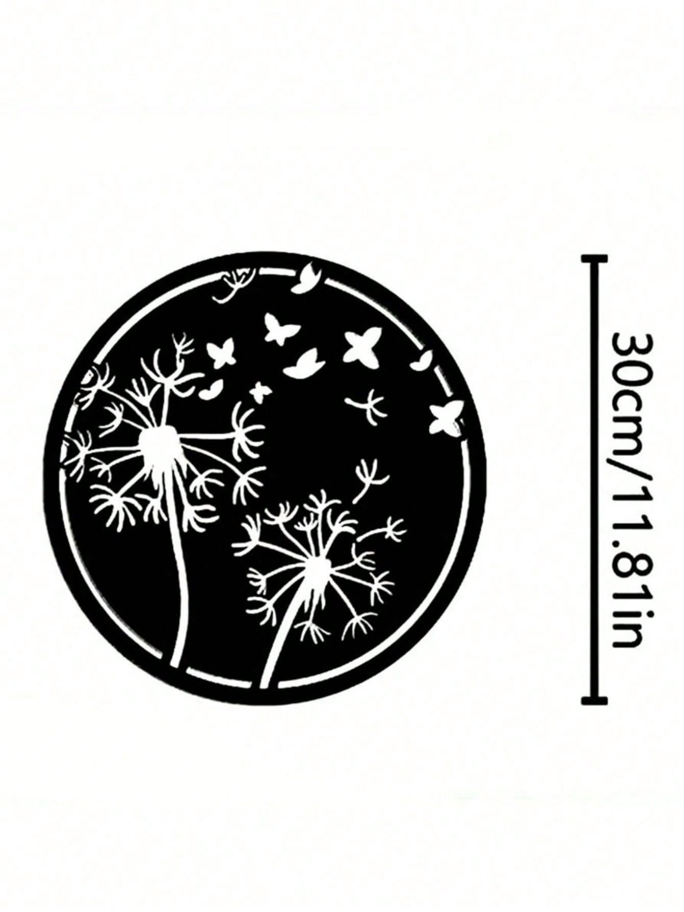 Elevate Your Space With This Premium Black Iron Metal Wall Art, Featuring Intricate Botanical Motifs. Designed For Both Indoor And Outdoor Use, It Serves As A Unique Personalized Gift For Any Occasion,Suitable For Modern Home Decor