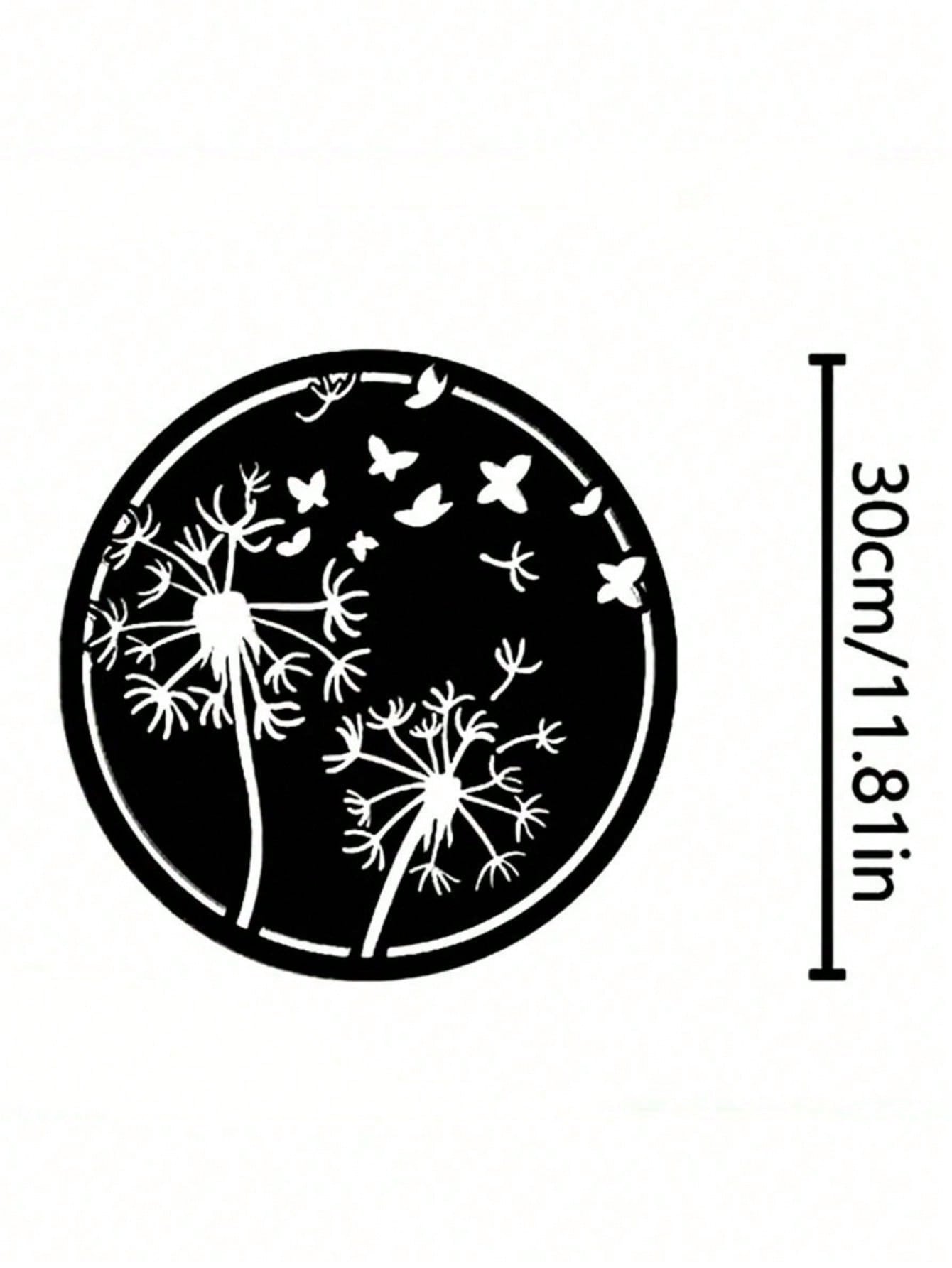 Elevate Your Space With This Premium Black Iron Metal Wall Art, Featuring Intricate Botanical Motifs. Designed For Both Indoor And Outdoor Use, It Serves As A Unique Personalized Gift For Any Occasion,Suitable For Modern Home Decor