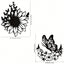 Iron Black Metal Butterfly Wall Art - A Delicate Group Of Butterflies Gathering On Sunflowers. Nature-Inspired Sticker Ideal For Living Room Or Bedroom Decor.