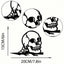 Haunted Skull Metal Cutout – A chilling steel silhouette perfect for Halloween, parties, or garden decor. Durable, stylish, and ideal for spooky themes, Gothic displays, or eerie home accents. Adds a haunting touch to any space,Suitable for modern home de