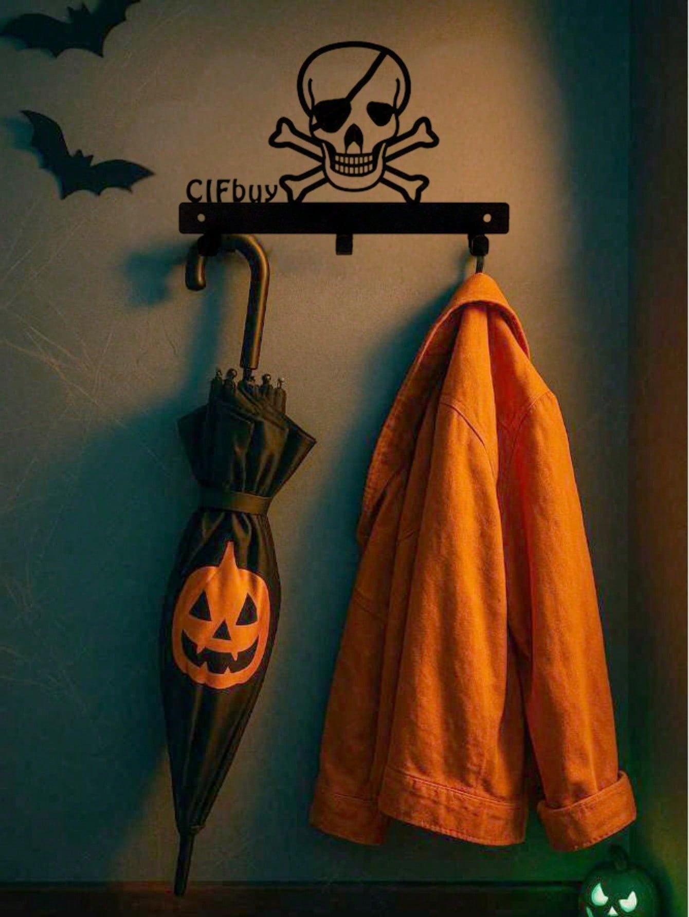 Elevate your space with this elegant black metal wall hook! Perfect for living rooms, bedrooms, or festive settings, its rust-resistant and durable design combines timeless elegance with modern flair. Ideal for holiday decorating or adding everyday sophis