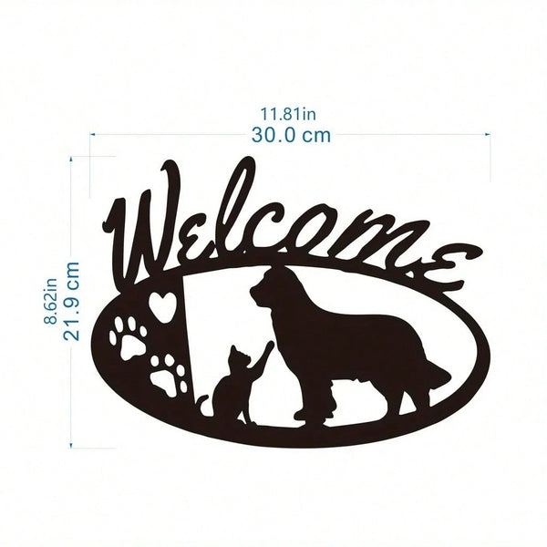 1-piece set, animal metal wall decoration, minimalist line art sleeping dog wall decoration, suitable for entrance and living room wall decorations, birthday gifts, pet lover gifts, suitable for modern home decor, home decor, room decoration