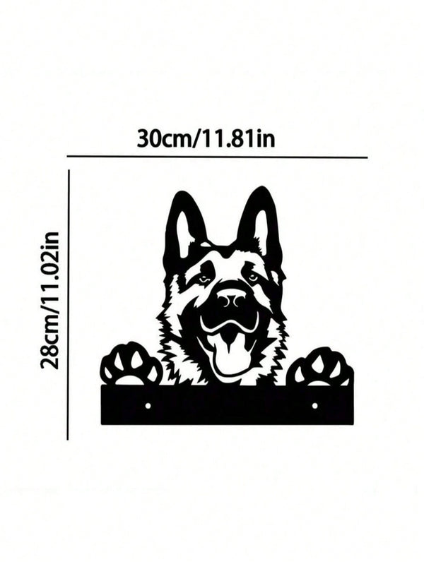 1 piece of metal wall decoration pendant - naughty dog tongue sticking design, durable wrought iron animal decoration, suitable for bedroom, living room, doors and windows - housewarming gifts, carnival party decoration, dog decoration