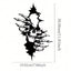 Gothic Skeleton Wall Art - Elegant Halloween metal decor with a haunting allure. This macabre chic sculpture adds a spine-tingling accent to modern interiors, perfect for creating a timeless yet eerie vibe. Ideal for gothic home aesthetics,Suitable for mo