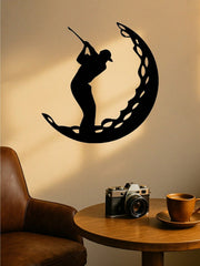 Elevate your space with this dynamic golf-themed metal wall art. Bursting with athletic energy, it's a versatile piece perfect for any room. Easy to install, it instantly creates a vibrant, sporty atmosphere,Suitable for modern home decor, home decoration